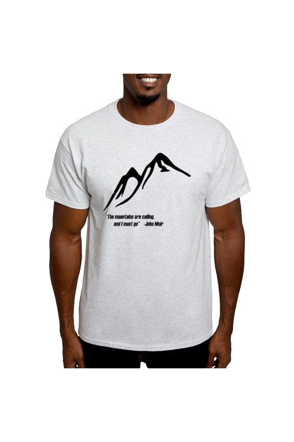- Mountains Calling Light T Shirt - Men's Classic Graphic T-Shirt
