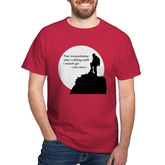 CafePress - Mountains Calling T Shirt - Men's Classic Graphic Cotton T-Shirt
