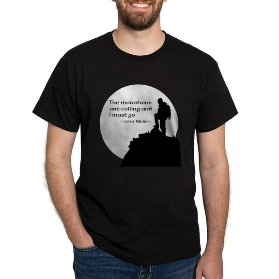 CafePress - Mountains Calling T Shirt - Men's Classic Graphic Cotton T-Shirt
