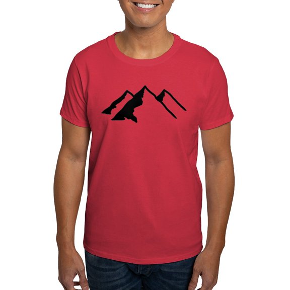 CafePress - Mountains Dark T Shirt - Men's Classic Graphic Cotton T-Shirt