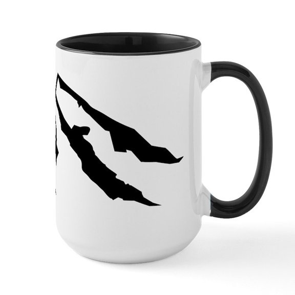 CafePress - Mountains Large Mug - 15 oz Ceramic Large Mug