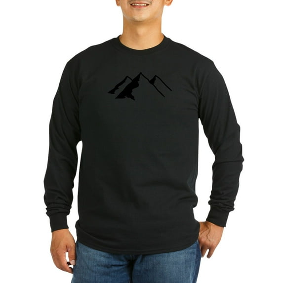 CafePress - Mountains Long Sleeve Dark T Shirt - Long Sleeve Dark T-Shirt