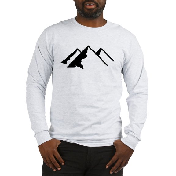 CafePress - Mountains Long Sleeve T Shirt - Unisex Cotton Long Sleeve T-Shirt