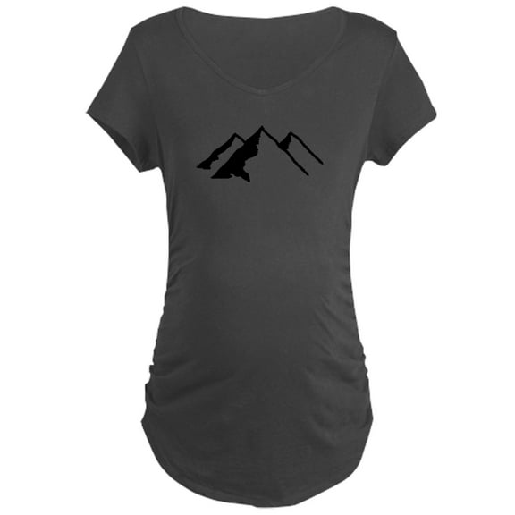 CafePress - Mountains Maternity Dark T Shirt - Maternity Dark T-Shirt