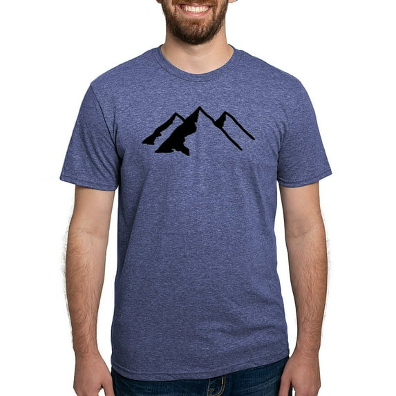 CafePress - Mountains T Shirt - Mens Tri-blend T-Shirt