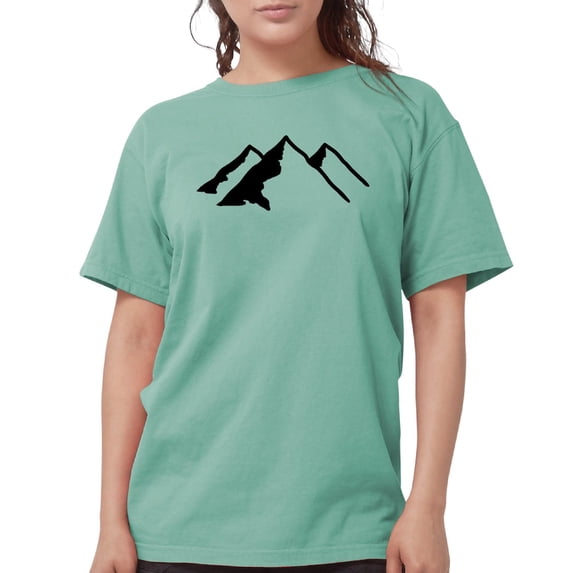 CafePress - Mountains T Shirt - Womens Comfort Colors® Shirt