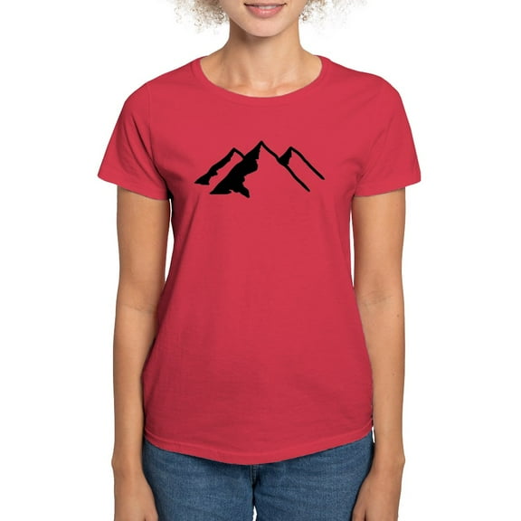 CafePress - Mountains Women's Dark T Shirt - Women's Traditional Fit Dark T-Shirt