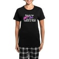 thumbnail image 1 of CafePress - Move Over Boys Fish Women's Dark Pajamas - Women's Short Sleeve Print T-Shirt and Pants Dark Cotton Pajama Set, 1 of 7