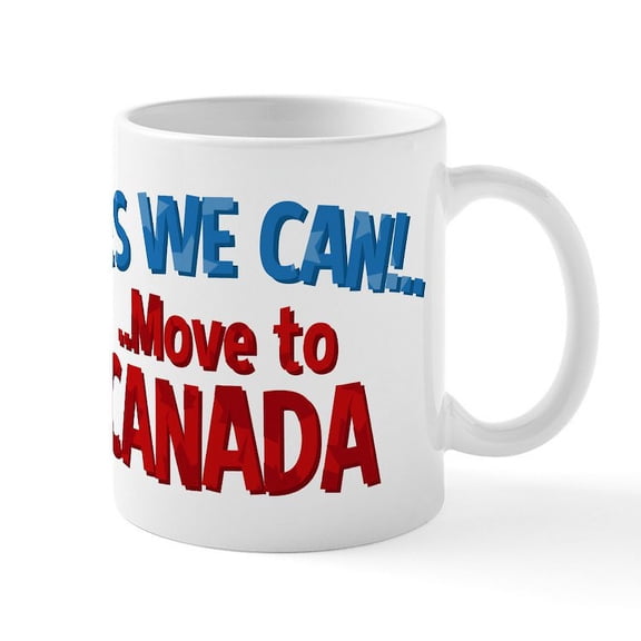CafePress - Move To Canada Mug - 11 oz Ceramic Mug - Novelty Coffee Tea Cup