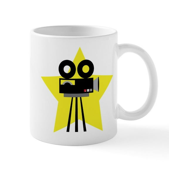 CafePress - Movie Camera Mug - 11 oz Ceramic Mug - Novelty Coffee Tea Cup