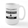 thumbnail image 1 of CafePress - Movie Quotes And Sarcasm Large Mug - 15 oz Ceramic Large White Novelty Mug, 1 of 6