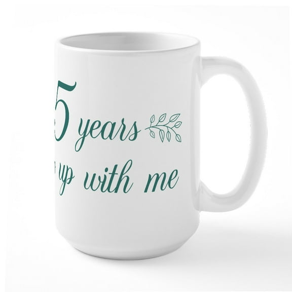 CafePress - Mr. And Mrs. Mugs - 15 oz Ceramic Large White Novelty Mug