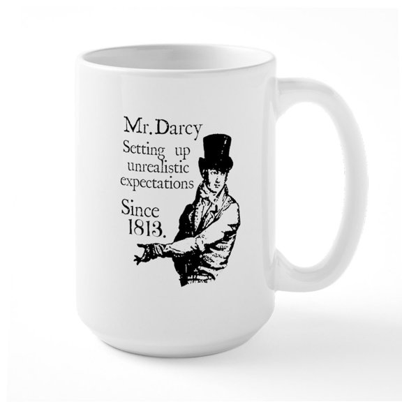 CafePress - Mr. Darcy 15 Oz Ceramic Mug - 15 oz Ceramic Large White Nolvety Mug