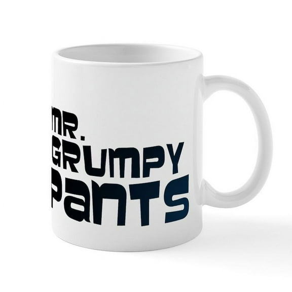 CafePress - Mr Grumpy Pants Mug - 11 oz Ceramic Mug - Novelty Coffee Tea Cup