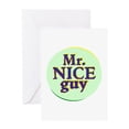 thumbnail image 1 of CafePress - Mr. Nice Guy Greeting Cards - Greeting Card, Blank Inside Matte, 1 of 3