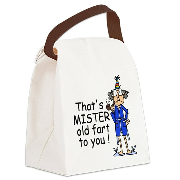 CafePress - Mr. Old Fart - Canvas Lunch Bag with Strap Handle
