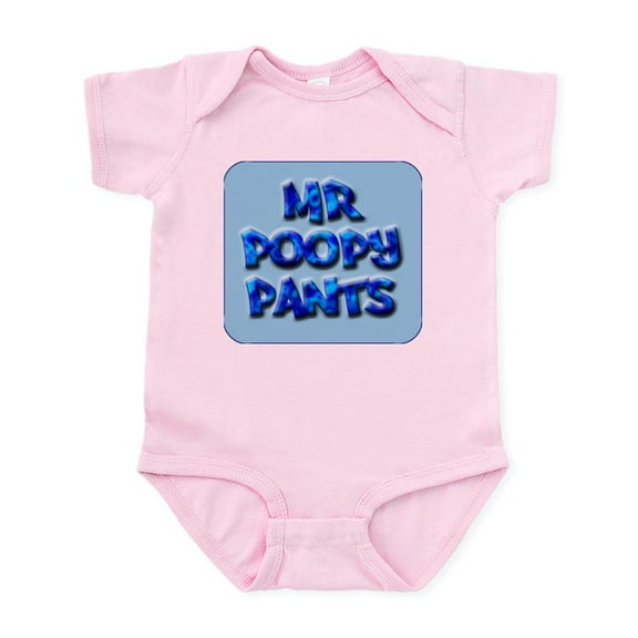 CafePress - Mr Poopy Pants Infant Bodysuit - Baby Light Bodysuit, Size Newborn - 24 Months