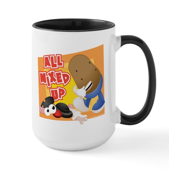 CafePress - Mr. Potato Head All Mixed - 15 oz Ceramic Large White Novelty Mug