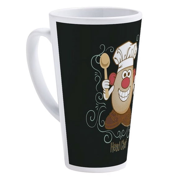 CafePress - Mr. Potato Head Chef - 17 Oz White Ceramic Latte Mug