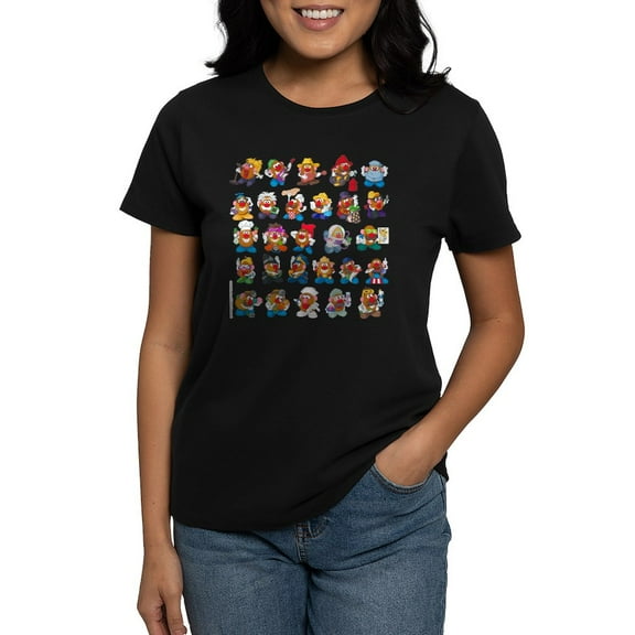 CafePress - Mr. Potato Head Outfits Women's Classic T Shirt - Women's Traditional Fit Dark T-Shirt