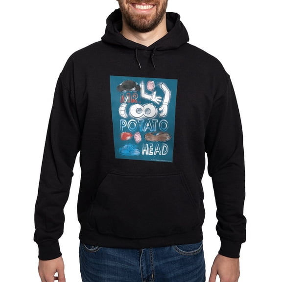 CafePress - Mr. Potato Head Sketch Parts Hoodie (Dark) - Pullover Hoodie, Classic, Comfortable Hooded Sweatshirt