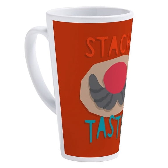 CafePress - Mr. Potato Head Stache Tastic - 17 Oz White Ceramic Latte Mug