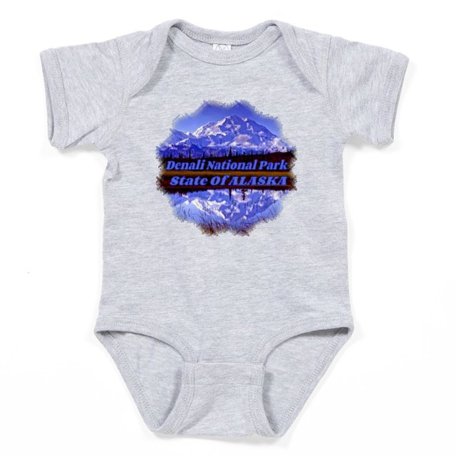 CafePress Mt. Mckinley In Fall Cute Infant Bodysuit Baby Romper
