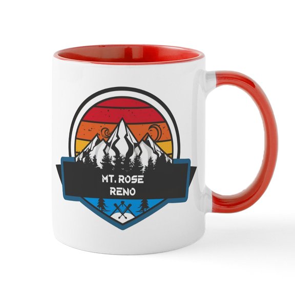 CafePress - Mt. Rose Reno Nevada Mugs - 11 oz Ceramic Mug - Novelty Coffee Tea Cup