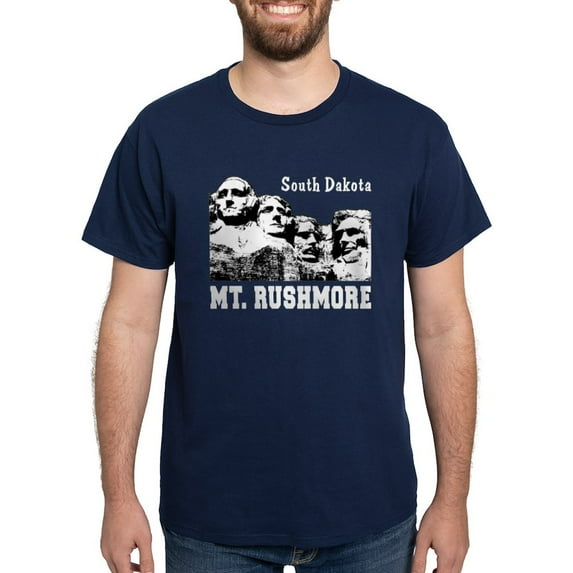 CafePress - Mt. Rushmore Dark T Shirt - Men's Classic Graphic Cotton T-Shirt