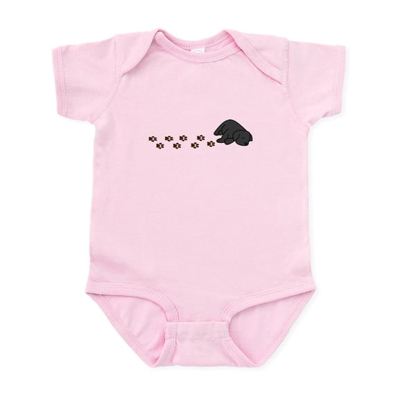 CafePress - Muddy Black Lab - Baby Light Bodysuit, Size Newborn - 24 Months