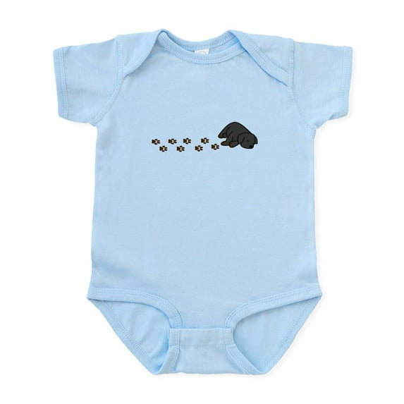 CafePress - Muddy Black Lab - Baby Light Bodysuit, Size Newborn - 24 Months