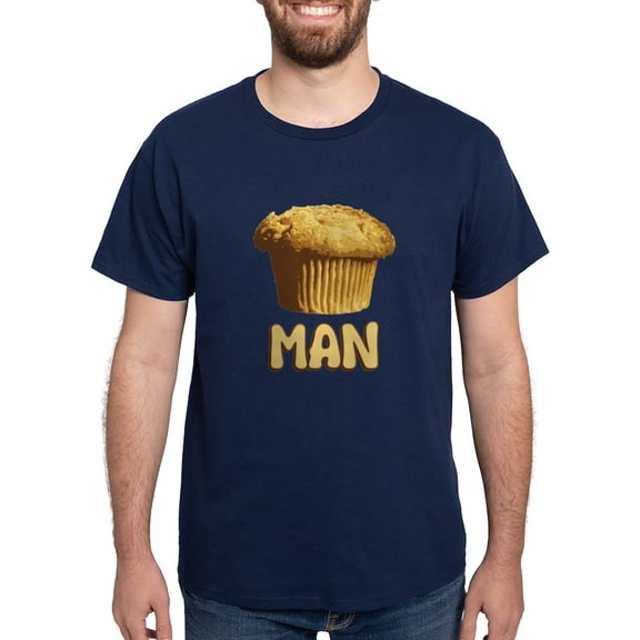 CafePress - Muffin Man T Shirt Dark T Shirt - Men's Classic Graphic Cotton T-Shirt