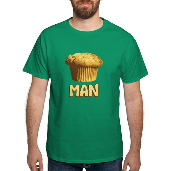 CafePress - Muffin Man T Shirt Dark T Shirt - Men's Classic Graphic Cotton T-Shirt