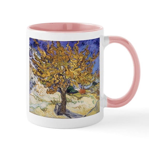CafePress - Mulberry Tree, 1889 By Vincent Van Gogh Mugs - 11 oz Ceramic Mug - Novelty Coffee Tea Cup