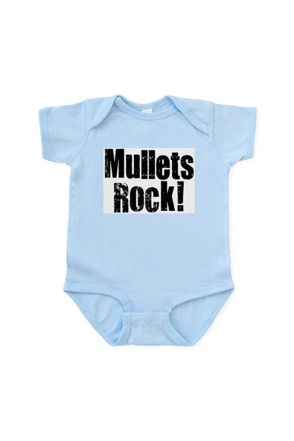 - Mullets Rule! Infant Bodysuit - Baby Light Bodysuit, Size Newborn - 24 Months