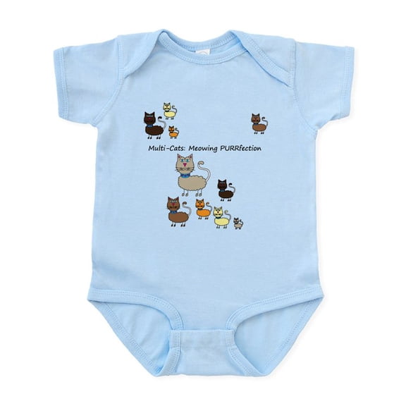 CafePress - Multi Cats Infant Bodysuit - Baby Light Bodysuit, Size Newborn - 24 Months