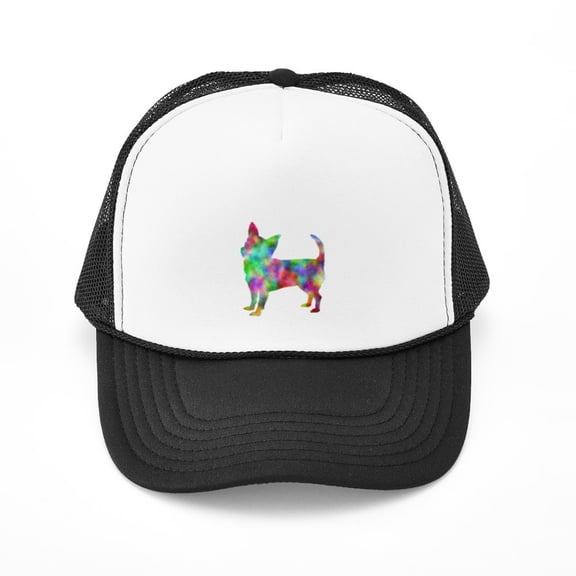 CafePress - Multi Color Chihuahua - Adjustable Unisex Printed Trucker Hat with Mesh Back