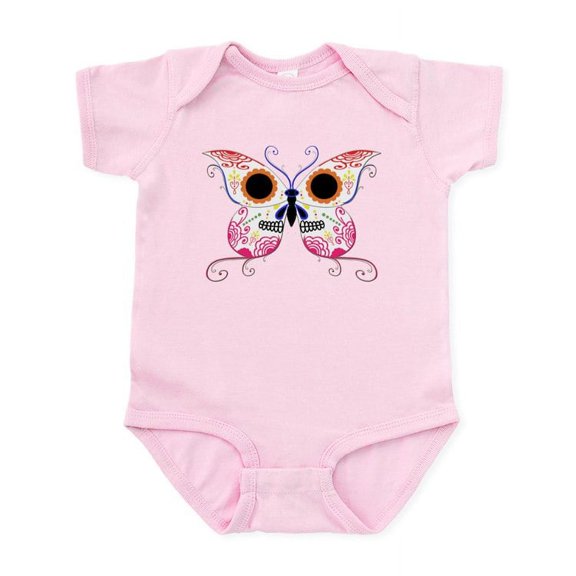 CafePress - Multi Color Sugar Skull Butte Infant Bodysuit - Baby Light Bodysuit, Size Newborn - 24 Months