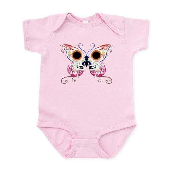 CafePress - Multi Color Sugar Skull Butte Infant Bodysuit - Baby Light Bodysuit, Size Newborn - 24 Months