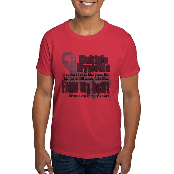CafePress - Multiple Myeloma Grandpa Dark T Shirt - Men's Classic Graphic Cotton T-Shirt