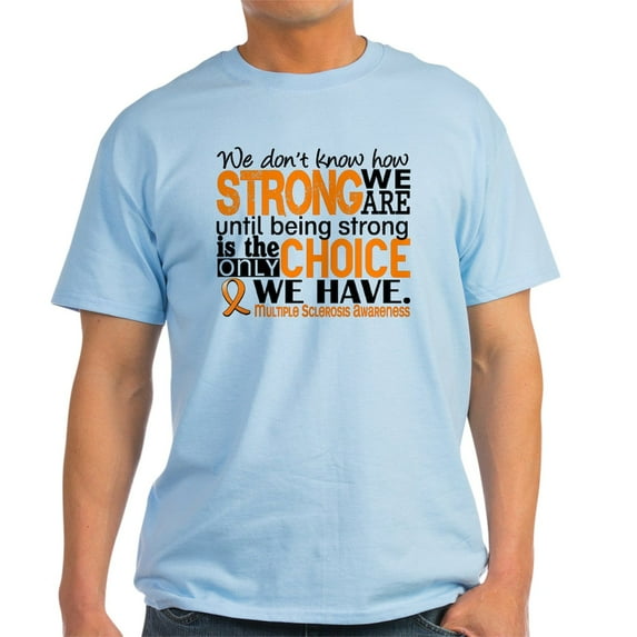 CafePress - Multiple Sclerosis Howstrongweare Light T Shirt - Men's Classic Graphic T-Shirt