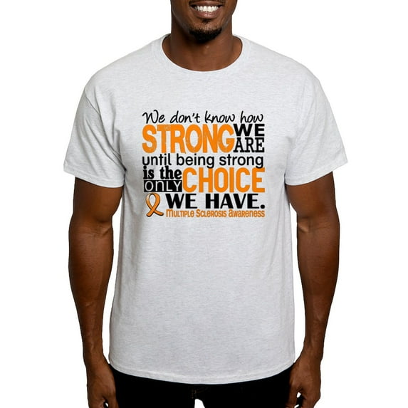 CafePress - Multiple Sclerosis Howstrongweare Light T Shirt - Men's Classic Graphic T-Shirt