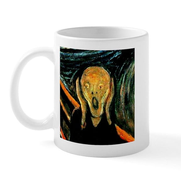 CafePress - Munch's The Scream Mug - 11 oz Ceramic Mug - Novelty Coffee Tea Cup