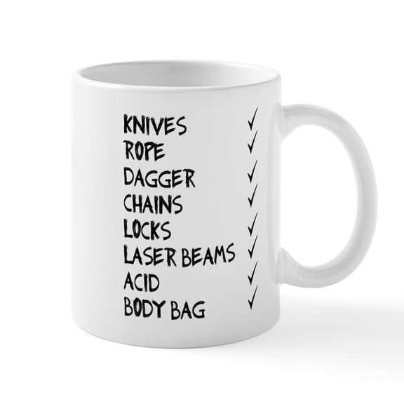CafePress - Murmaider Checklist Mug - 11 oz Ceramic Mug - Novelty Coffee Tea Cup