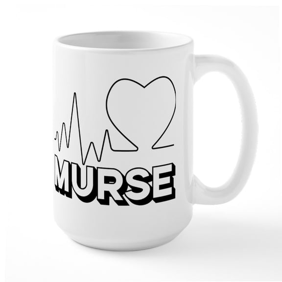 CafePress - Murse - 15 oz Ceramic Large White Novelty Mug