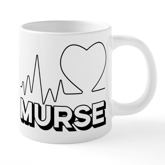 CafePress - Murse - 20 Oz White Ceramic Mega Mug