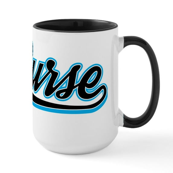 CafePress - Murse Baseball - 15 oz Ceramic Large White Novelty Mug