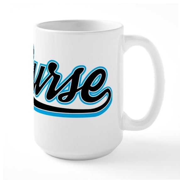 CafePress - Murse Baseball - 15 oz Ceramic Large White Novelty Mug