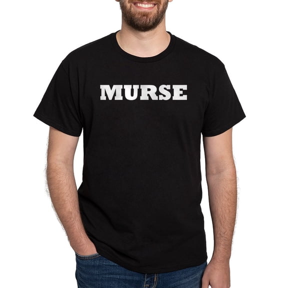 CafePress - Murse Male Nurse Dark T Shirt - Men's Classic Graphic Cotton T-Shirt
