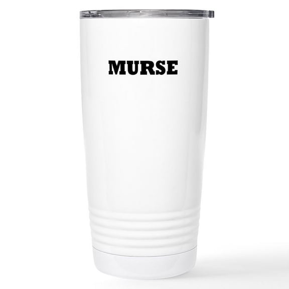 CafePress - Murse Male Nurse Stainless Steel Travel Mug - Insulated Stainless Steel Travel Tumbler 20 oz.